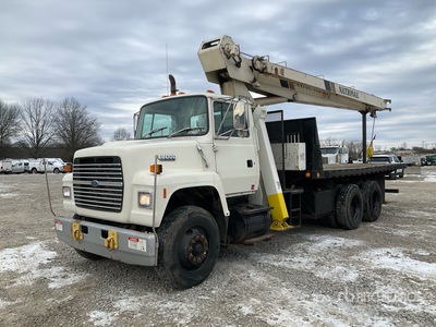 National 500B 14 ton Straight Boom on 1992 Ford LNT8000 6x4 Boom Truck