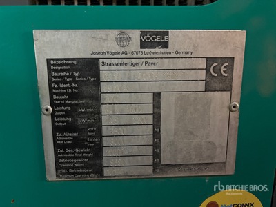 2012 Vogele Super 1303-2 Wheel Asphalteuse
