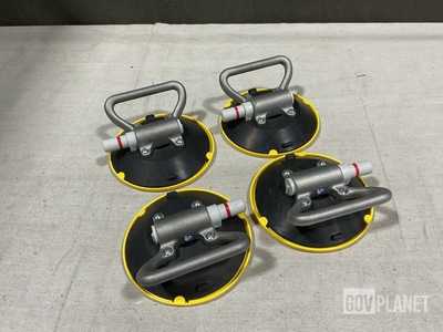 (4) Woods Powr-Grip Vacuum Lifting Suction Cups