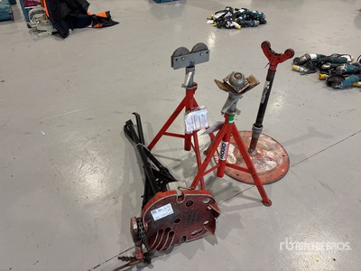 Quantity of (4) Pipe Stand ادوات صناعية متنوعة