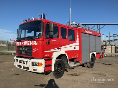 2001 MAN TGA14.284 4x4 Crew Cab Fire Truck