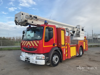 2009 Renault Midlum 280 4x2 C/W 2009 Gimaex 280 Boom Lift Fire Truck