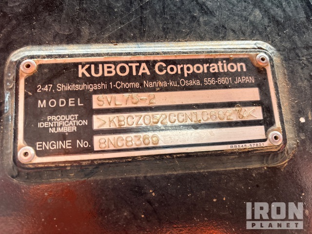 MINI CARGADOR SOBRE ORUGAS 2022 KUBOTA SVL752HFWC