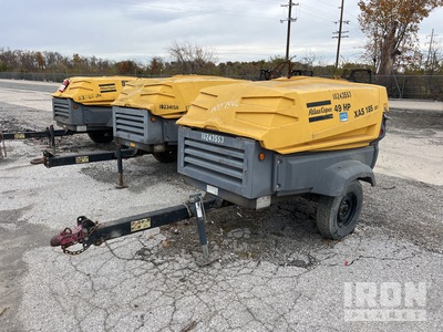 2013 Atlas Copco XAS 185 JD7 PE 185 cfm Mobile Compresor de aire