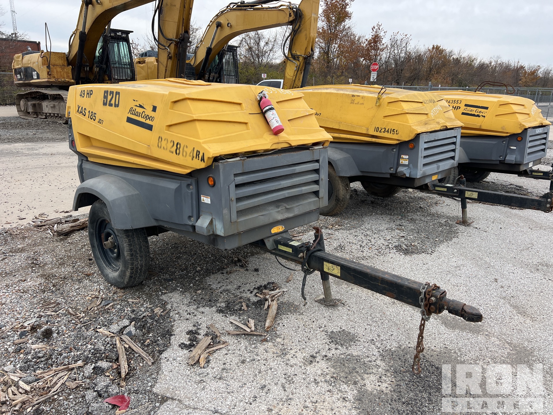 2010 Atlas Copco XAS 185 JD RSC 185 cfm Mobile Air Compressor in