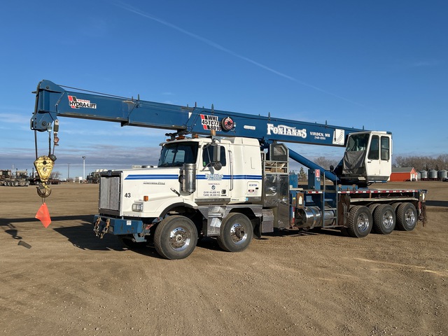 WBM WHL45TC77 80000 lb Straight Boom on 2012 Western Star 4900 10x6 Twin-Steer Sleeper Boom Truck