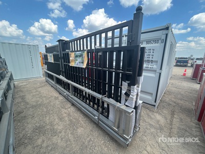 2025 Suihe NFG-20FB-3 20 ft x 6 ft 9 in Wrought Iron Driveway Gate