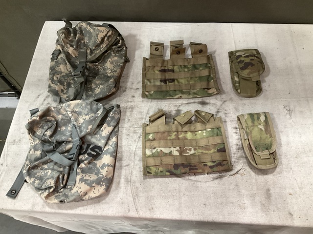 (80) Sustainment Pouches, (27) M4 Three Mag Pouches & Assorted Items