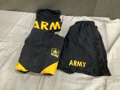 (82) Physical Fitness Jackets, (123) T-Shirts & Assorted Items