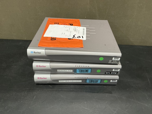 (3) Raritan Paragon Switches