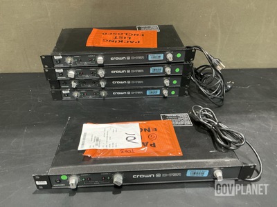 (5) Crown D-75A 2-Channel Power Amplifiers