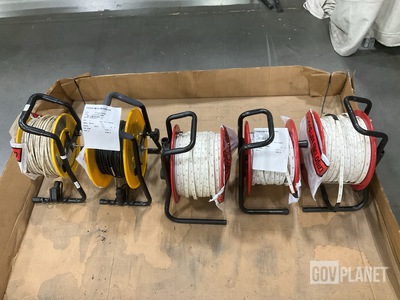 (3) Spools of Measuring Tape & (1) Spool of Cable