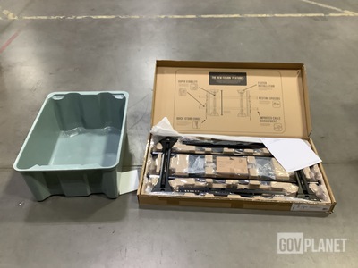 (6) Chief LTMU Tilt Wall Mount & (10) Molded Fiber Glass Tray Storage Bins