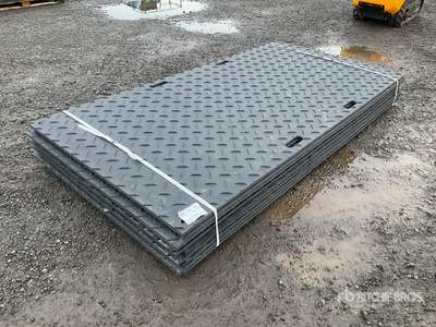 Quantity of (10) Qty of 10 8X4 15mm Double Sided Ground Mats (Unused)