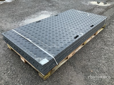 Quantity of (10) Qty of 10 8X4 15mm Double Sided Ground Mats (Unused)