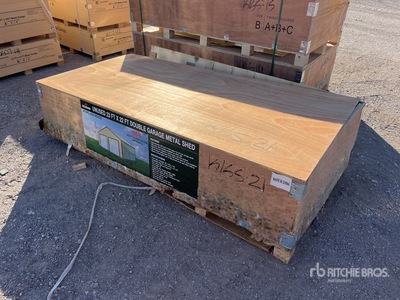 2025 AGR-MS2322 23 ft x 22 ft Double Garage Metal Shed