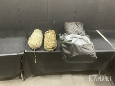 (1) Tent Bootwall, (2) ICS Improved Combat Shelters & Assorted Items