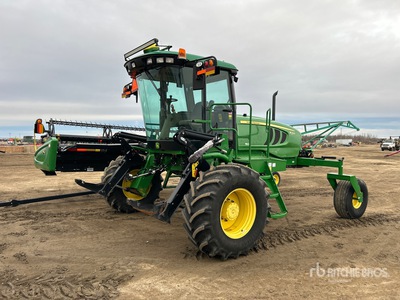 2015 John Deere W150 35 ft Swather Windrower