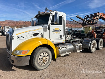 2014 Peterbilt 384 LNG 6x4 T/A Day Cab Truck Tractor (Inoperable)
