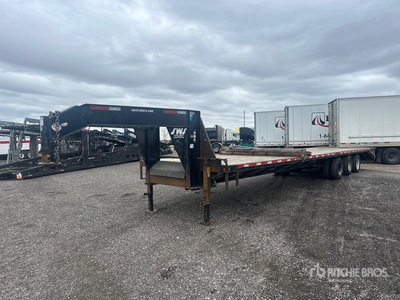 2020 ABU 40 ft Tri/A Gooseneck Equipment Trailer