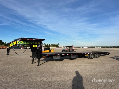 2024 Gatormade 37500 lb 40 ft T/A Gooseneck Remolque Portamaquinaria