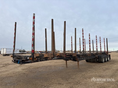 2013 Doepker 53 ft Tri/A Hayrack Log Trailer