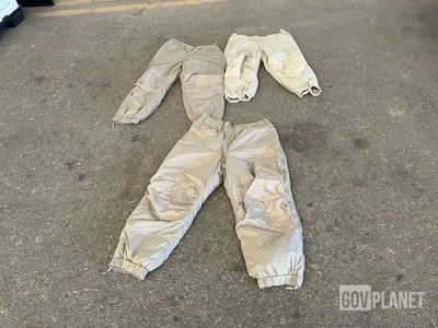 (19) Pairs of Extreme Cold Weather Trousers, (26) Parkas & Assorted Items
