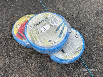 Quantity of (3) Multiquip 10 mm x 20 m Air Tubi (Unused)