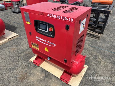 2025 Multiquip ACSE30100-10 12.5 cfm Skid-Mounted 100 L Air Compressor (Unused)