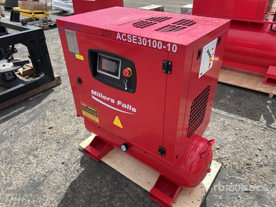 2025 Multiquip ACSE30100-10 12.5 cfm Skid-Mounted 100 L Air Compressor (Unused)