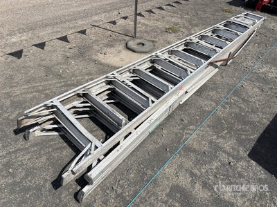 Quantity of 3.5 m A-frame Aluminium Ladders