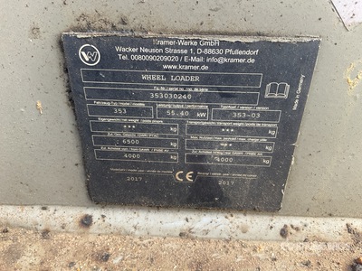 2017 Wacker Neuson 353 Wheel Loader