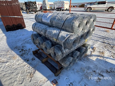 Quantity of (15) 2025 BYT FFC762 330 ft x 4 ft Galvanized Farm Fencing (Unused)