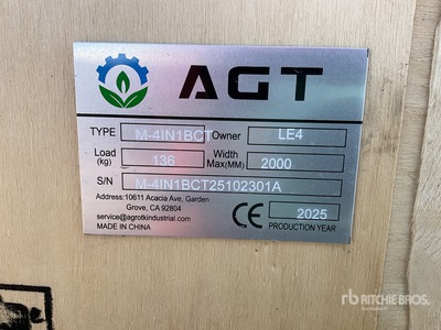 2026 AGT M-4IN1BCT Mini Skid Steer Bucket (Unused)