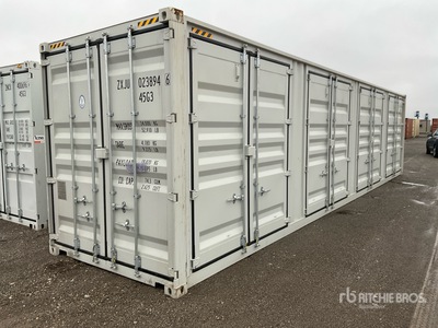 2025 40 ft High Cube Multi-Door Storage Container