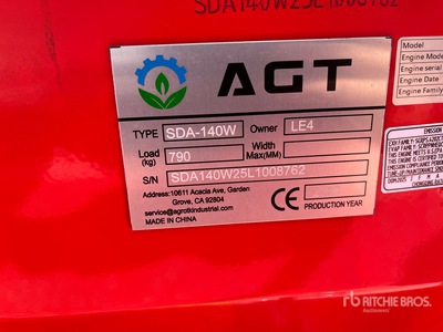 2026 AGT SDA140W Wheel Loader (Unused)
