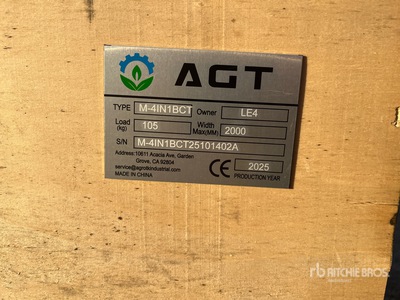 2026 AGT M-4IN1BCT Skid Steer Bucket (Unused)
