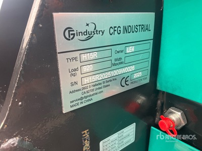 2026 CFG H15R حفارة صغيرة (Unused)