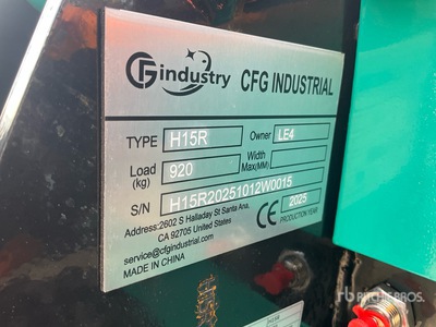 2026 CFG H15R حفارة صغيرة (Unused)