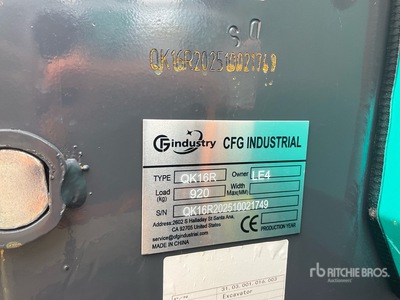 2026 CFG QK16R Mini Excavator (Unused)