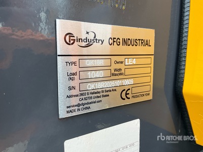 2026 CFG QK18R حفارة صغيرة (Unused)