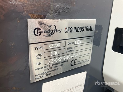 2026 CFG XZ20R Mini Excavator (Unused)