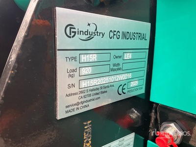 2026 CFG H15R حفارة صغيرة (Unused)