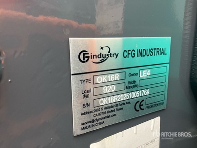 2026 CFG QK16R Mini Excavator (Unused)