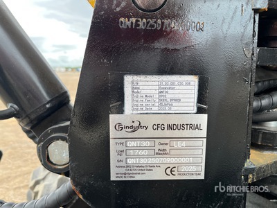 2026 CFG QNT30 Mini Excavator (Unused)