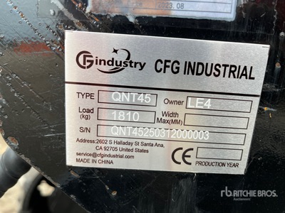 2026 CFG QNT45 Mini Excavator (Unused)
