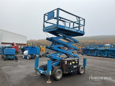 2018 Genie GS3369RT 4x4 Diesel Scissor Lift