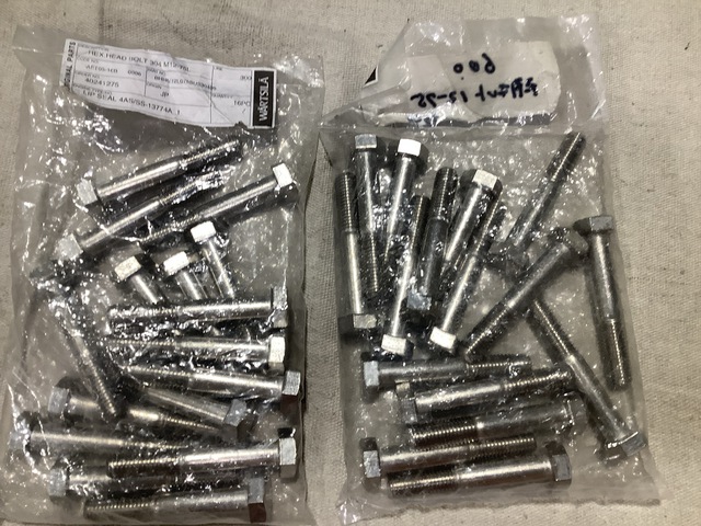 (32) Wartsila M12-75L Hex Head Bolts (32) Wartsila M12-75L Hex Head Bolts