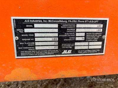 2016 JLG 600AJ 4WD Dual Fuel Plataforma Elevadora Articulada