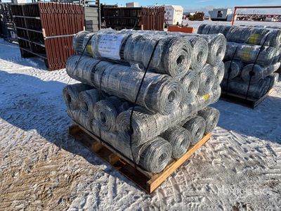 Quantity of (15) 2025 BYT FFC762 330 ft x 4 ft Galvanized Farm Fencing (Unused)
